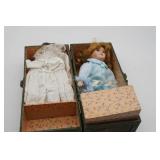 Doll Trunk w/Doll and Dresses