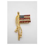 American Flag Pin Brooch