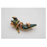 Kenneth Jay Lane High Heel Shoe Brooch