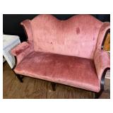 Victorian Style Upholstered Settee