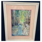 Southern Belles Strolling Under Trees by DePierre