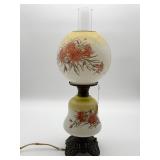 Vintage Mid Century Glass Hurricane Lamp