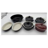 Collection of Hall Pottery Casserole & Etc.