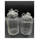 (2)  Arthur Court Grapes Canisters w/Lids
