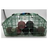 Competition Bocce Ball Set in Green Wire