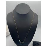 10kt Chain Add a Bead Necklace As Is