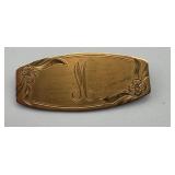 1/20 12kt GF Brooch Monogrammed M