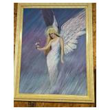 Angel with White Flowers by DePierre