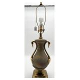 Brass Swan Urn Style Table Lamp