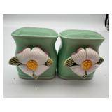 North Carolina Souvenir Dogwood Ceramic S&P