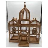 Ornate Wooden Cathedral Style Birdcage