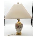 Vintage Lenox Barrington Floral Table Lamp