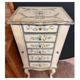 French Provincial Style Standing Jewelry Armoire
