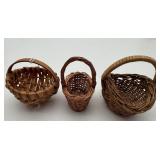 Miniature Baskets (3)