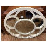 Painted Pierced Architectural Wall Mirror