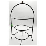 Three Tier Metal Plate Stand