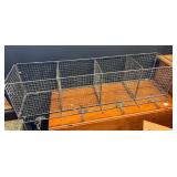 Entryway Coat Rack with Wire Storage Cubbies