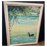 Swans Painting by DePierre