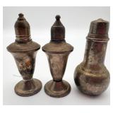 Sterling Silver Salt & Pepper Shakers (3)