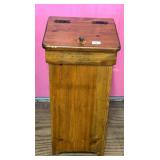 Wooden Trash Can
