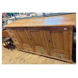 Large Primitive Pine Sideboard