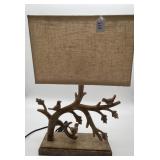 Rustic Birds on Branch Accent Lamp
