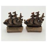 Pair of Ship Bookends