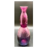 Pink and Purple Art Glass Vase