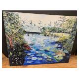 Splender of Water Lily Garden Painting DePierre