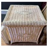 White Wicker Chest