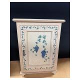 Tuscan Style Hand Painted Crackle Cabinet