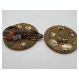 MCM Lucite and Resin Trivets or Spoon Rest