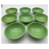 Hall China Avocado Green Bowls