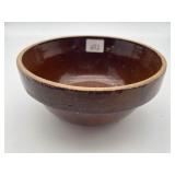 Brown Stoneware Mixing Bowl