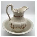Ironstone Pitcher & Bowl