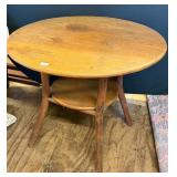 Round Oak Two Tier Occasional Table