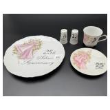 Porcelain 25th Anniversary Set 5pcs