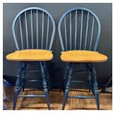 Pair of Windsor Style Bar Stools