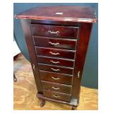 Powell Cherry Finish Jewelry Armoire