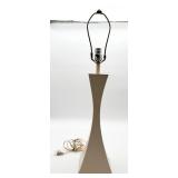 Mid Century Modern Hourglass Ceramic Lamp