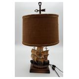 Vintage Mid Century Nautical Ship Table Lamp