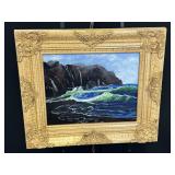 Coastal Seascape Crashing Waves by DePierre