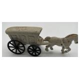 Horse & Ice Wagon Cast Iron
