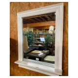 Farmhouse Style Painted Wood Framed Mirror