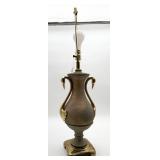Brass Swan Urn Style Table Lamp