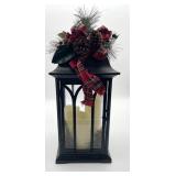 Black Metal Holiday Decorative Lantern