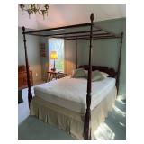 Queen Size Mahogany Canopy Bed