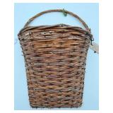 Primitive Woven Wall Hanging Basket