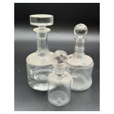Collection of Crystal Decanters (3)