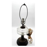 Electrified Kerosene Parlor Lamp